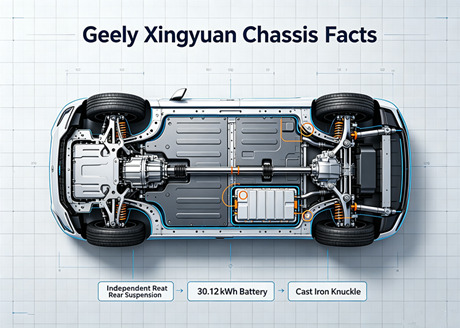 O Segredo por Trás da Condução Estável do Geely Xingyuan: Seu Chassi